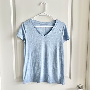 Mossimo Supply Co Marled Blue V Neck T-Shirt | S
